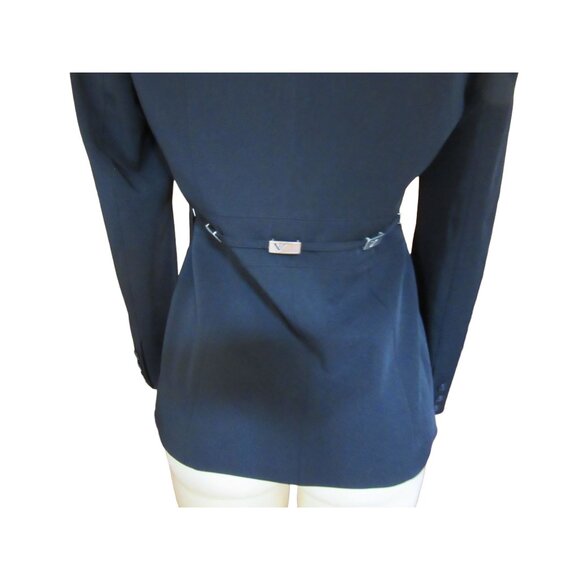 Vintage Vertigo Paris Black Blazer Jacket in Size Medium, Made in France - Picture 6 of 7